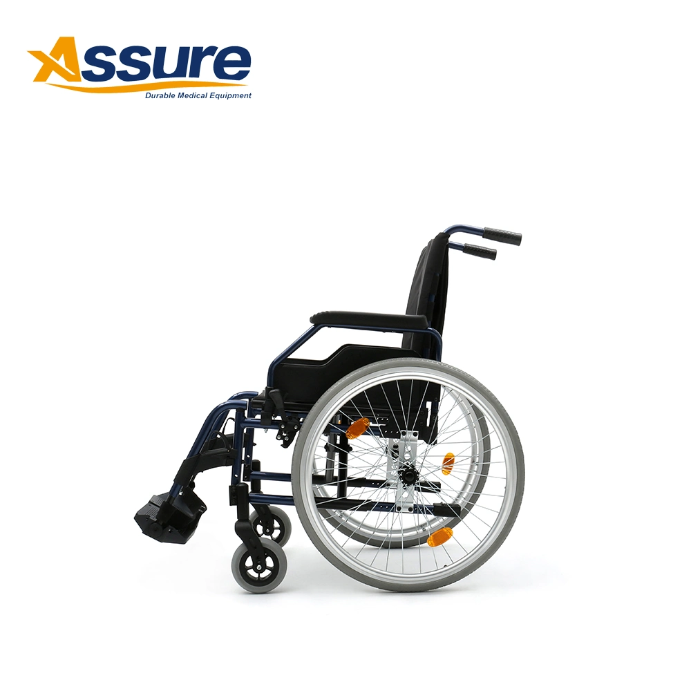 OEM European Style Non Power Folding Commode Wheelchair Manufacturer