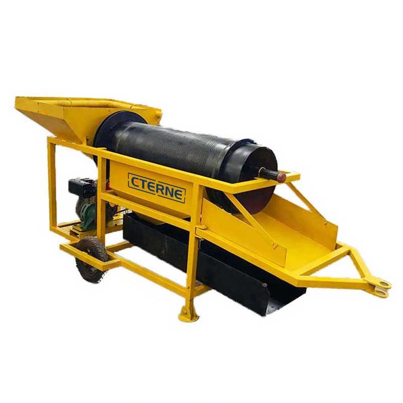 Small Scale Gold Recovery Machine Gold Separator Trommel Screen