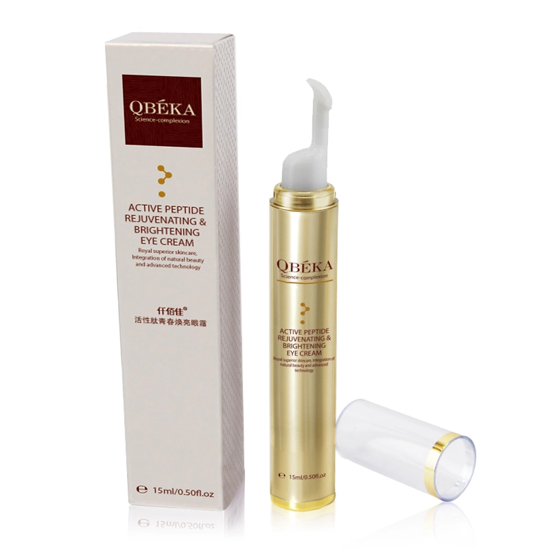 OEM Disponible Qbeka péptido activo Rejuvenative iluminando Eye crema anti arrugas de círculo oscuro Remover