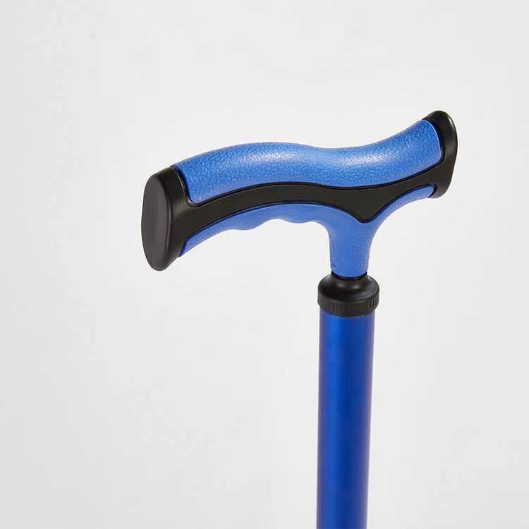 Aluminum Ajustable Folding Four Feet Stick 4 Foot Crutch Collapsible Walking Stick for Seniors Walking Poles for Seniors Crutches Price