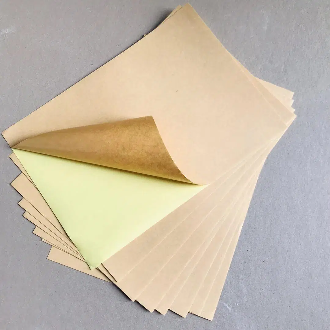 Self Adhesive Kraft Color Sticker Paper