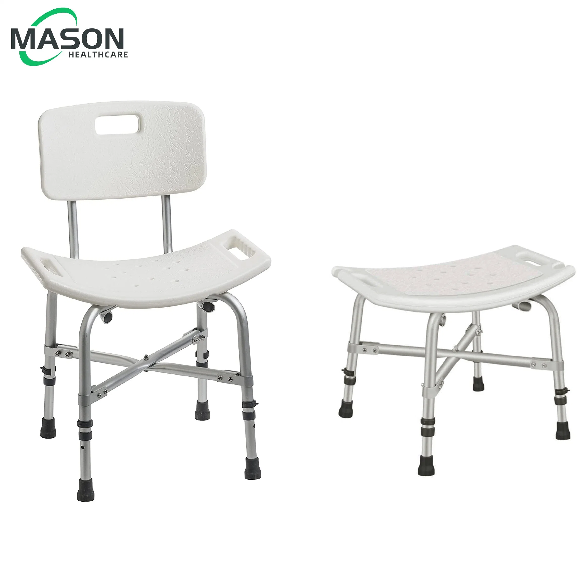 Commode Chair Heavy Duty Shower Chair with Aluminum Light Frema with Back Mobility Scooter Factory