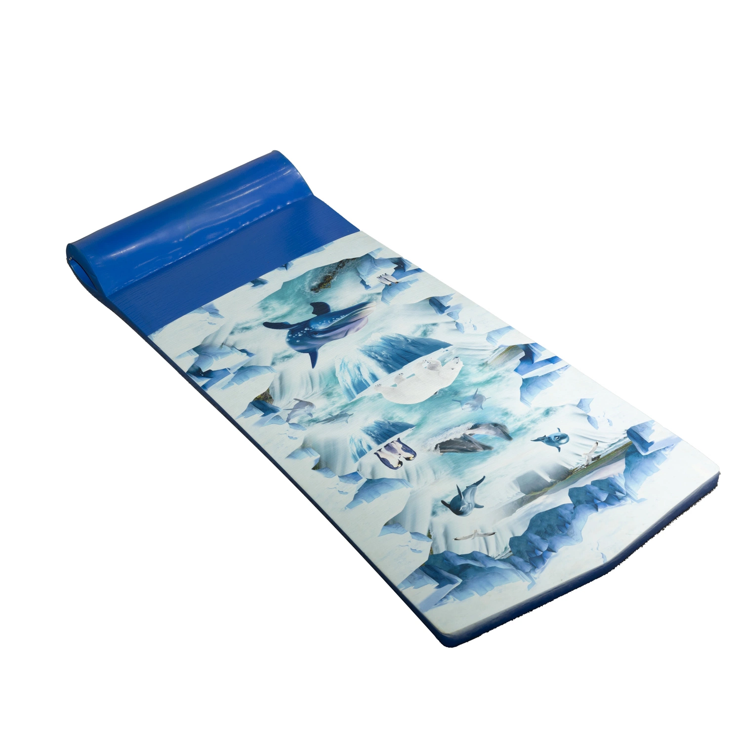 Piscina cómoda flotadores alfombrilla colchón conectable NBR PVC Salón de espuma con almohada para la recreación acuática