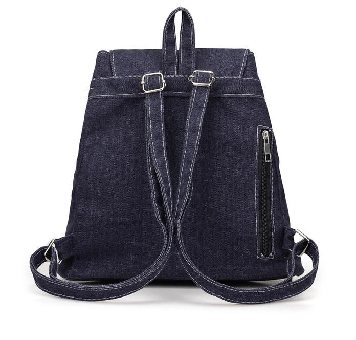 Hot Selling Denim Canvas Laptop Backpack Custom Travelling School Backpack Bag Factory OEM ODM