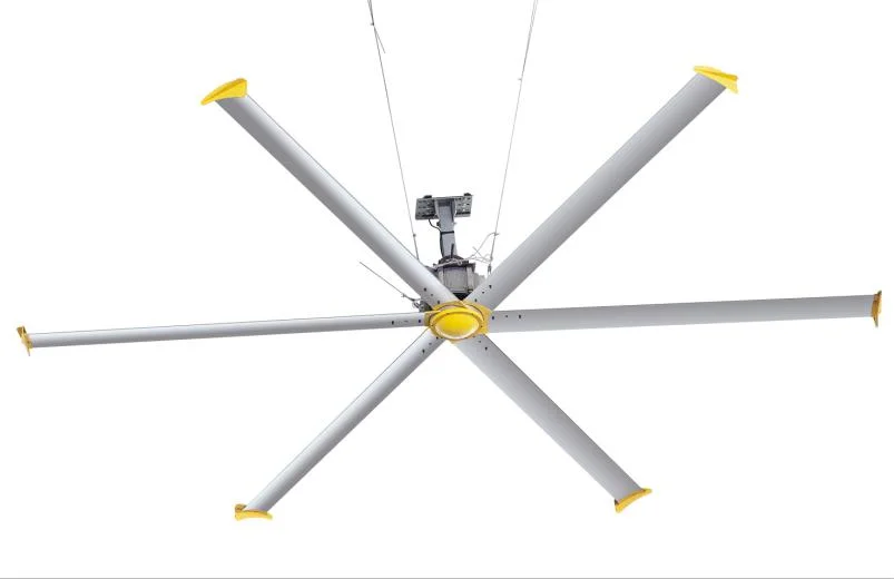 TCDS-8 (1,5KW) Aluminium-Magnesiumlegierung Klinge AC Hvls Industrie Deckenventilator mit Innenrotor PM Motor Verwendung für Fabrik Kühlluft mit CE, CCC, RoHS, ISO