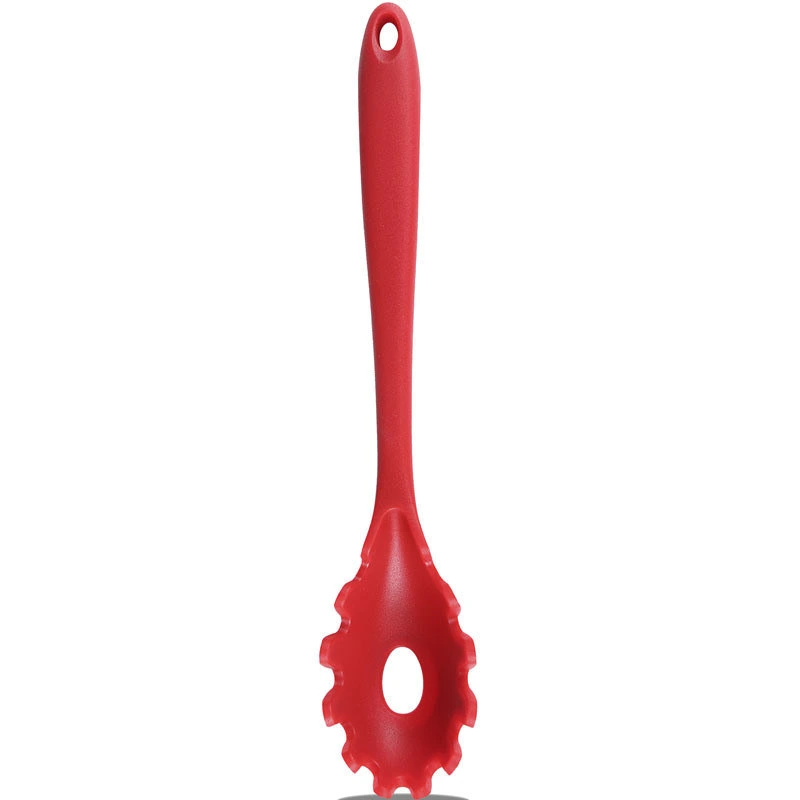 Heat Resistant Non-Stick Cooking Utensils Stain Resistant Silicone Spaghetti Pasta Fork Dishwasher Safe Bl12087