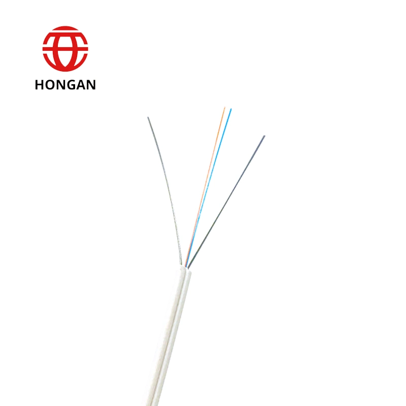 Fiber Optic 1 Core 1km 2km 3km Plywood Drum FTTH Drop Cable