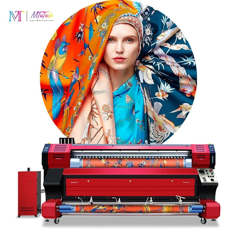 Máquina de impressão digital por sublimação para impressão de têxteis domésticos em algodão, linho e tecidos de poliéster.