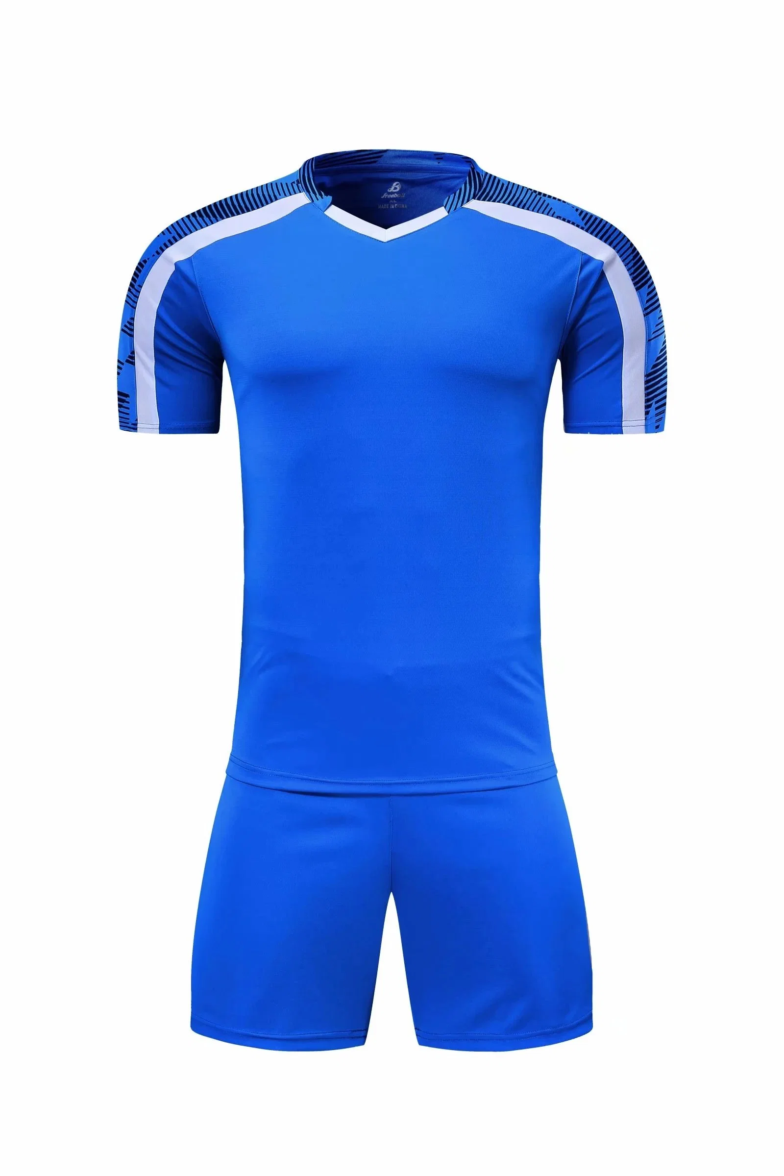 Men Short Sleeve Red Soccer Jersey Set Green Football Uniform Blue Kids Soccer Shirt Customized Name Number