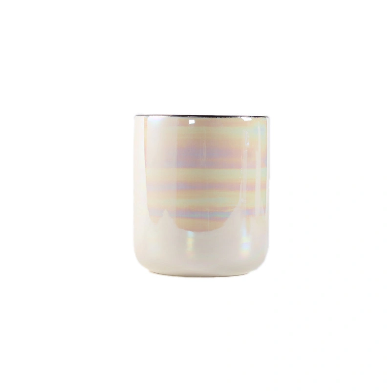 Customized Pearl Candles Eco-Friendly Scented Concrete Jar Candle Holder