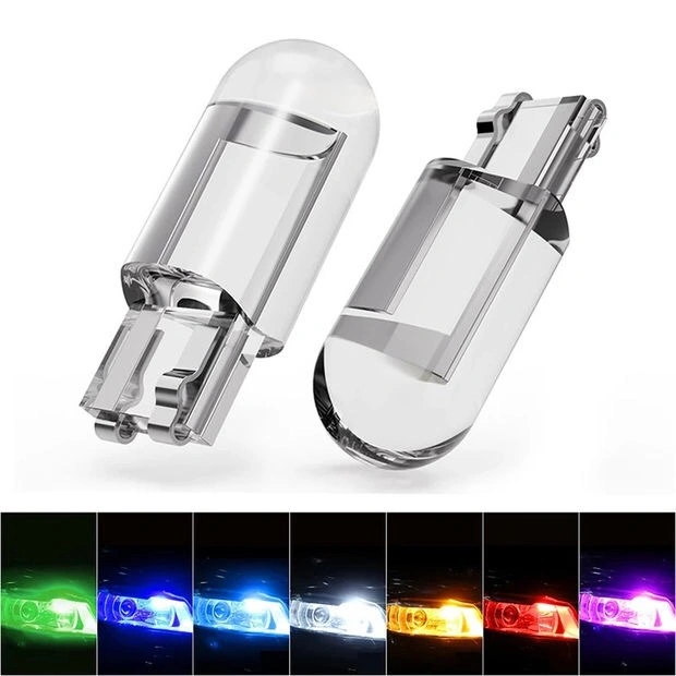 T10 Glass Plastic Light COB Glass LED Car Lamp Car Bulb Fitting LED License Plate Lamp 12V Dome Light