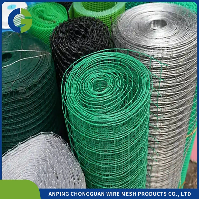 1/2 1/4 1inch PVC Coated Welded Wire Mesh Wire Netting Fence