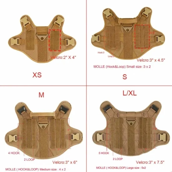 Military Dog Harness Ajustable Heavy Duty Tactical Dog Harness K91 Buyer