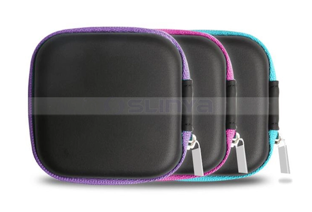 Square Zipper EVA Bags Mobile Phone Accessories Key Cash Cable Earphone Storage Bag Purse Box