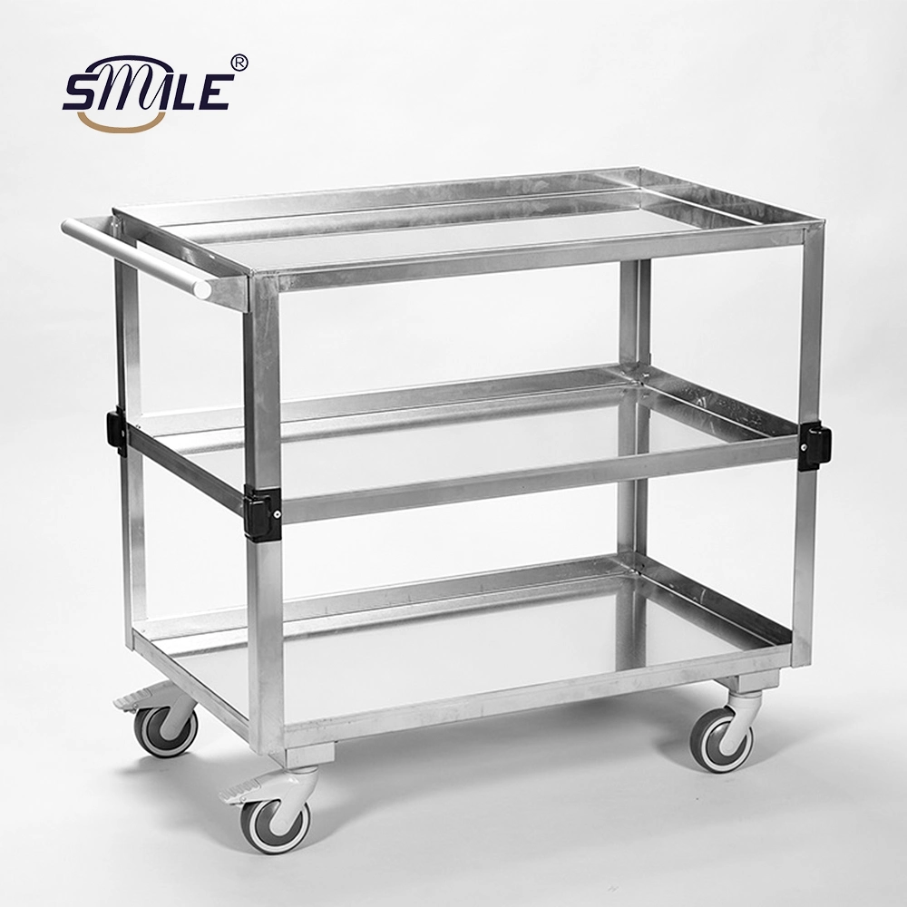 Smile High Quality Hospital Medical Trolley Emergency Stainless Steel Treatment Trolley Surgical Instruments