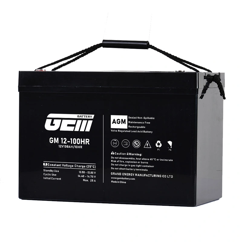 GEM Gel Battery AGM с увеличенным сроком службы 12 в 100AH 24 в, AGM, глубокий Перезаряженные свинцово-кислотные батареи 12 в 200 Ач