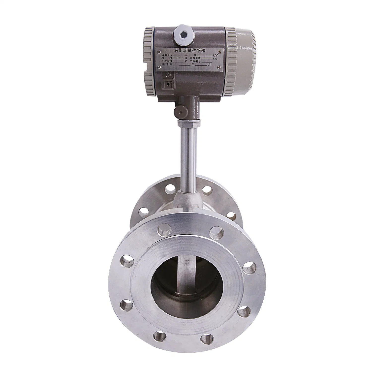 Kundenspezifischer Gasluft-Dampf-Durchflussmesser Vortex-Durchflussmesser mit Modbus Hart