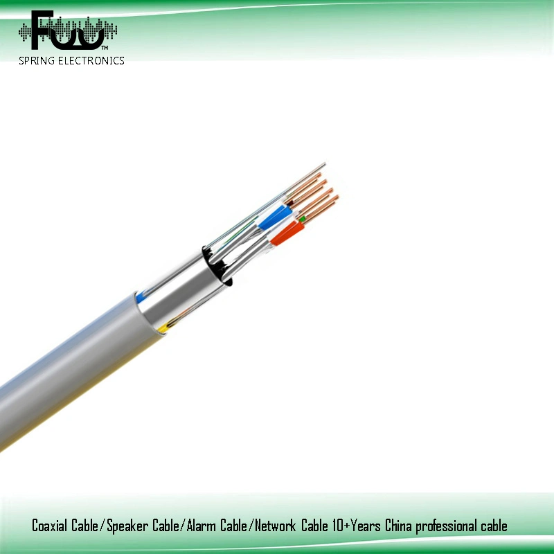 23AWG 4 زوج Cat 6 شبكة شبكة LAN للدفن المباشر مقاومة للماء كبل خارجي UTP (كبل مزدوج مجدول غير محمي) من نوع Ethernet ذو كبل CAT6