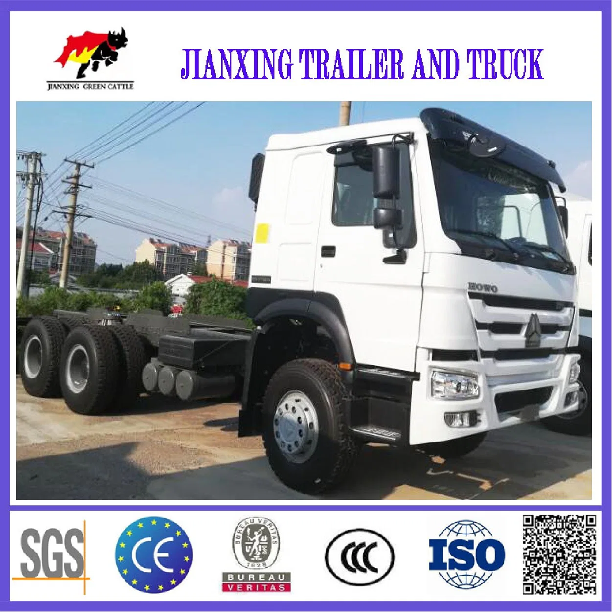 Sinotruk HOWO nueva 420 CV Euro 2 Manual 4X2 6X4 Diesel cabeza camión tractor para la venta