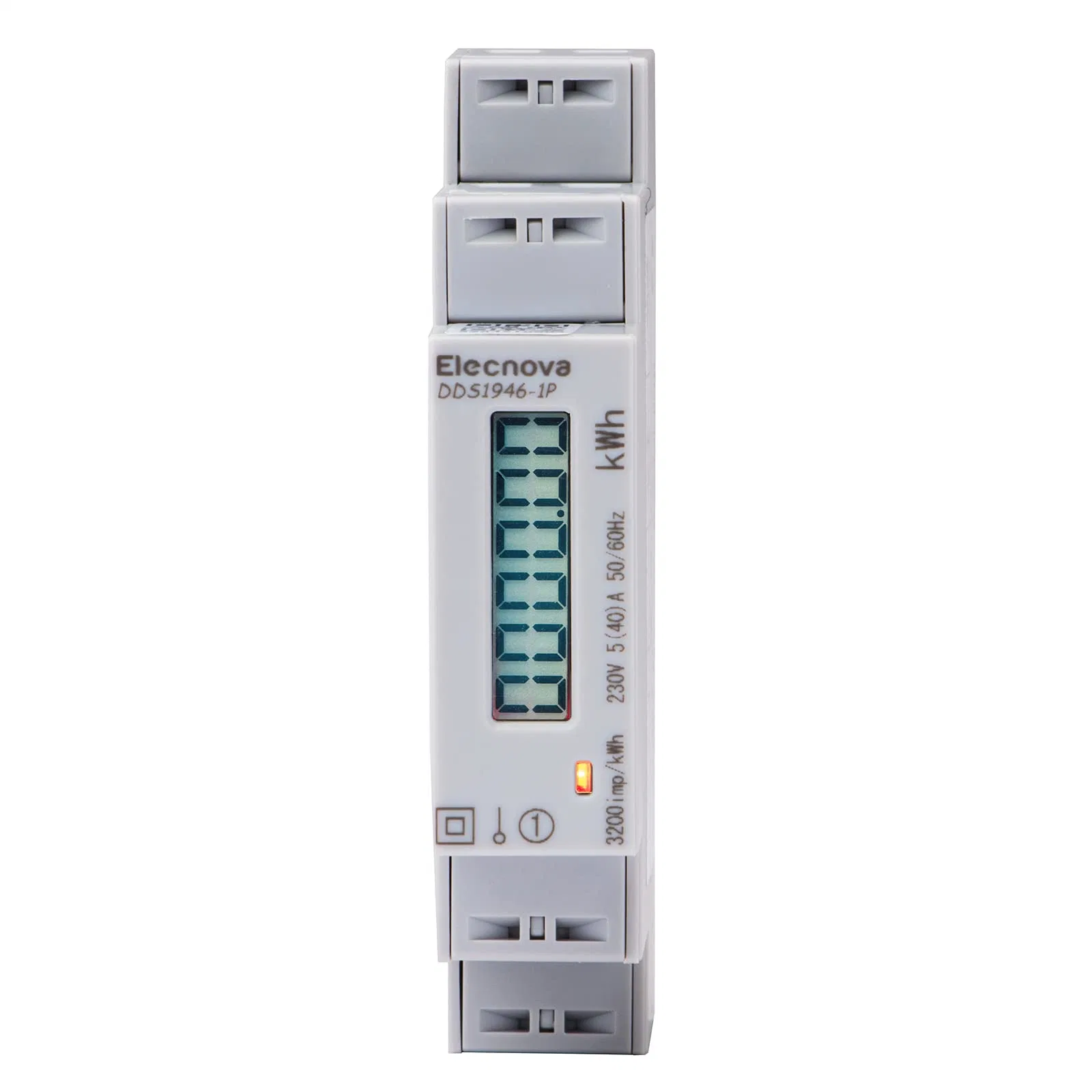 Mini Digital Single Phase LCD Display DIN Rail Electric Energy Meter