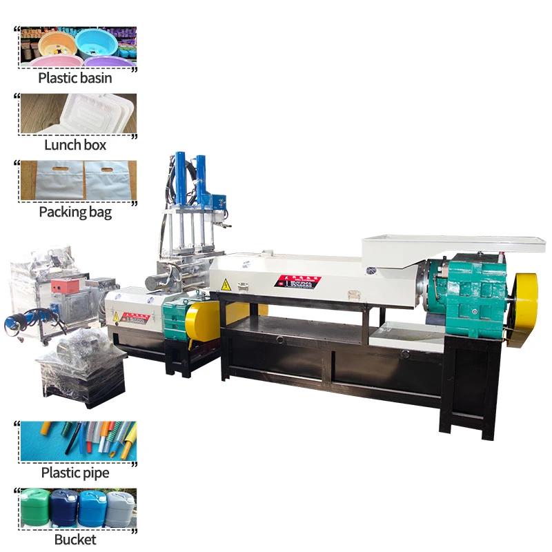 Single Screw Extruder Granulator LDPE PE Film Scrap Granule Plastic Granules Making Machine