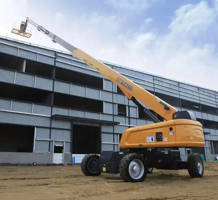 Gtbz32s 32m 32 M Elevadores hidráulicos de mão lança telescópica móvel Plataforma de trabalho aérea