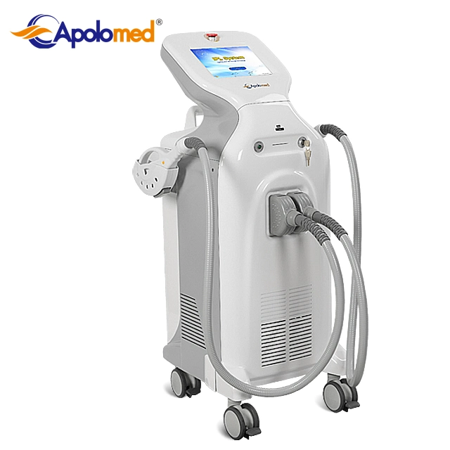 Vertical E-Light IPL Hair Removal and Skin Rejuvenation Equipment with 2 Handpieces