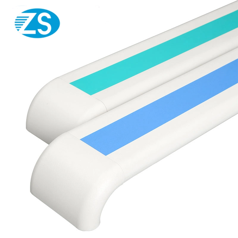 Hospital and Hotel PVC and Aluminum Wall Mounted Corridor Balcony Guard Handrail Wood PVC Cover Aluminum Inner Frame Handica