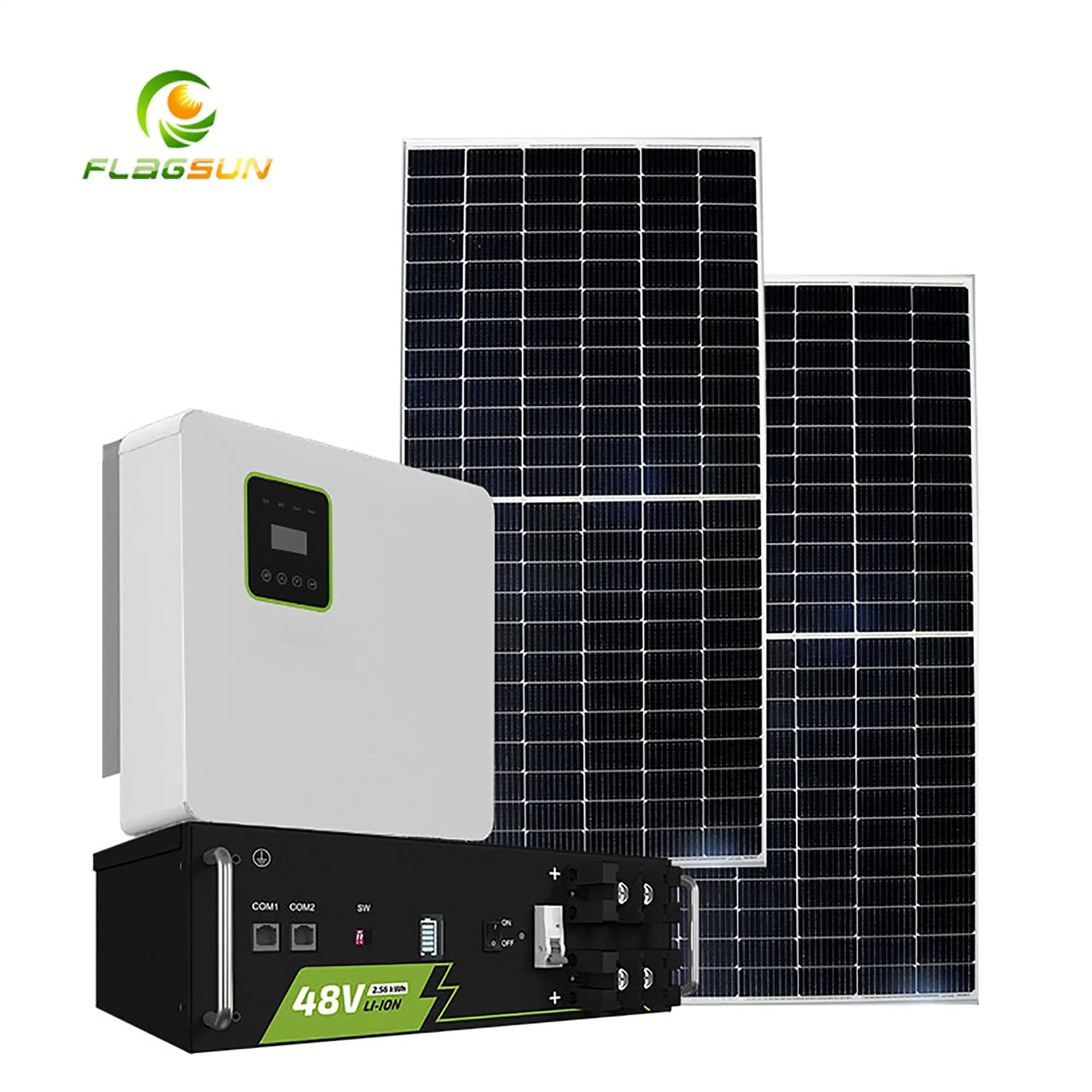 Sistema de Energía Solar de Tierra de Alta eficiencia 30kW conectado a la red 40kW 50kW Grid atada Home sistema de energía solar para la venta