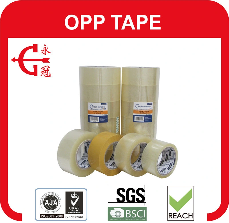 48mm Hot Melt BOPP Clear Office Adhesive Tape Transparent Shipping Tape Carton Sealing Packing Tape