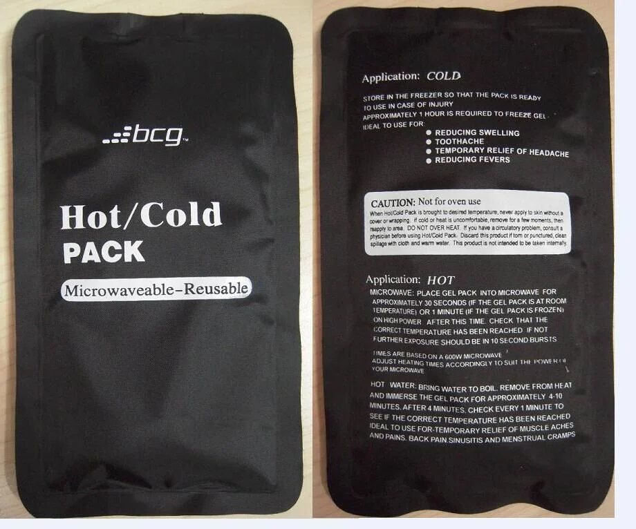 23X13cm 200g Microaveable Hot Cold Pack Terapia excelente para alivio de la Migraña, esguinces, dolor muscular, moretones, lesiones