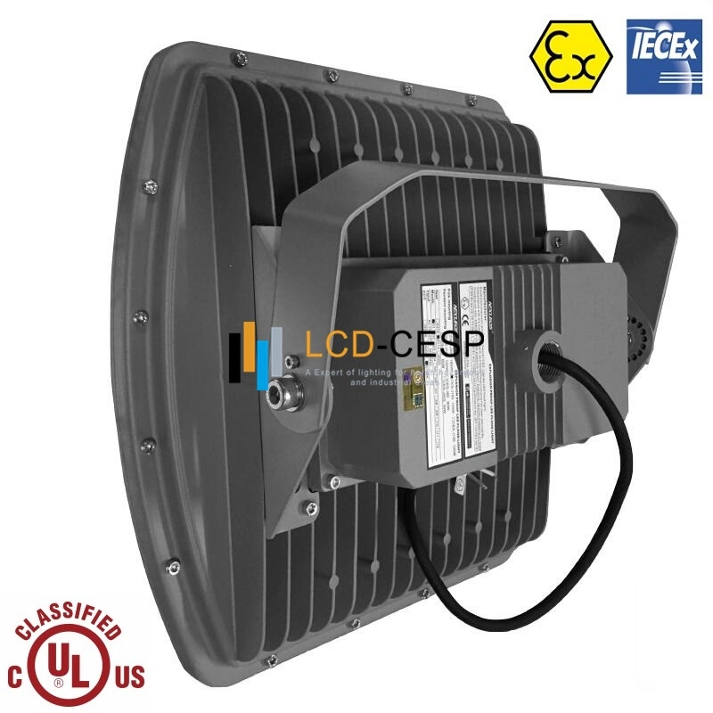 Super Bright IP68 de l'industrie pétrochimique 19500 Lumen 6500K Projecteur à LED 150W les meilleures performances optiques et de l'efficacité de la Zone 1 Zone 2 VOYANT antidéflagrant