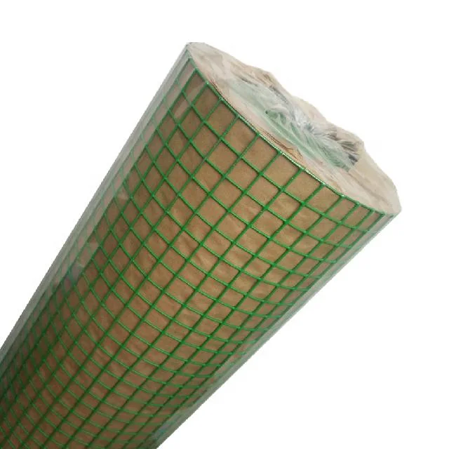 Thick PVC Coated Green Color Welded Wire Mesh Roll for India Market