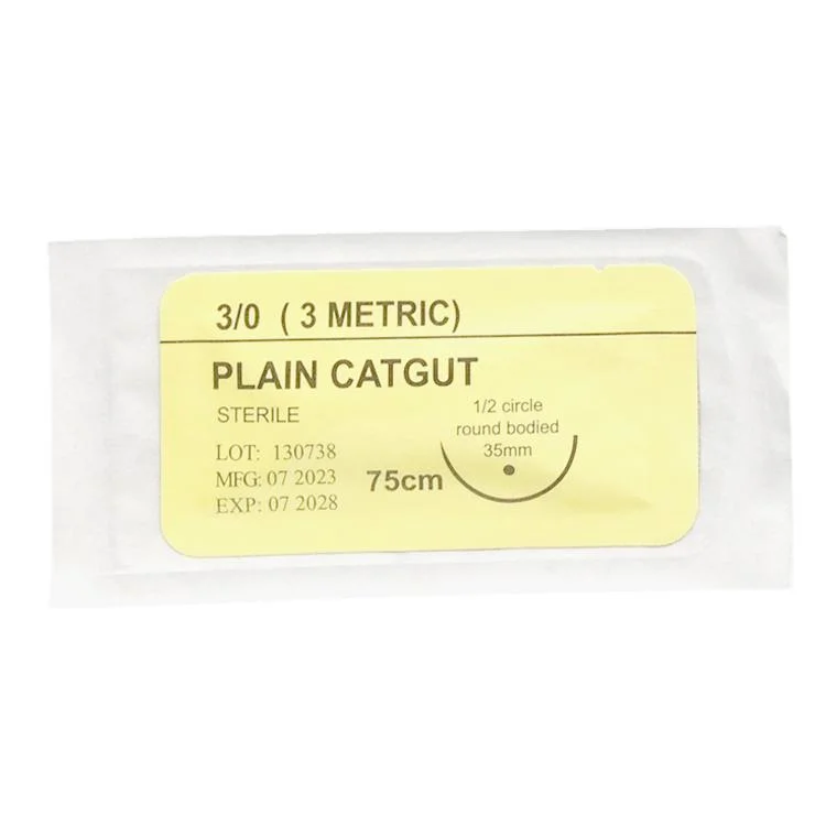 Medical Disposables Surgical Chromic Catgut Suture with Needle