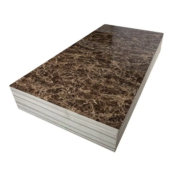 Marble UV Board Printing PVC Plastic Board Marble PVC Wall Panel Bamboo Charcoal Wood Veneer Marble