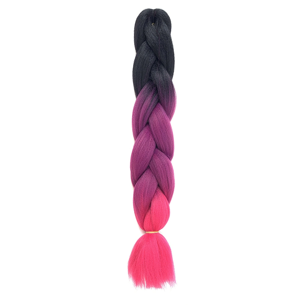 Kbeth Trenza de Extensión de Cabello Sintético de Moda Trenza de Ganchillo Pre Estirada Fibra Resistente al Calor de 30 Pulgadas Extensiones de Cabello Trenzado Ombre con Borlas Africanas.