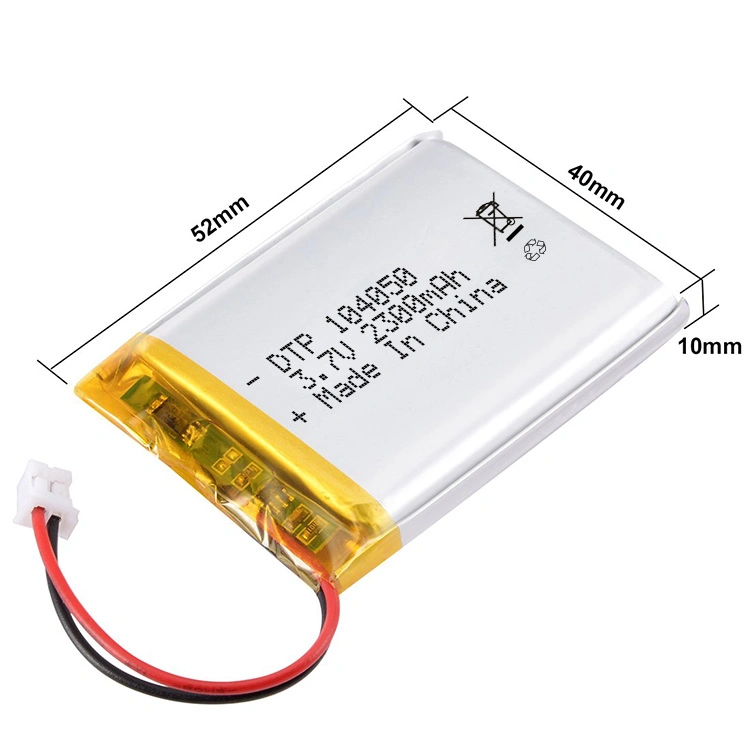 3,7V Tamaño de alta capacidad recargable 104050 2300mAh ión polímero de litio Batería