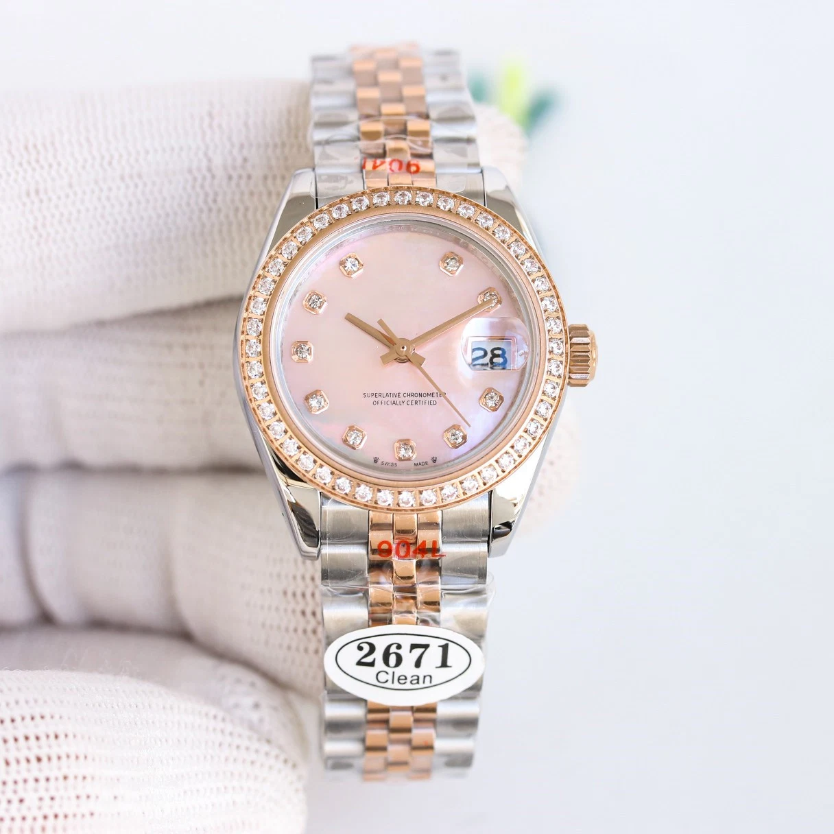 Top Log 36mm Automatic Movement Watch Herren und Damen Universal Mechanical Watch Wasserdichte Uhr, Diamond Watch