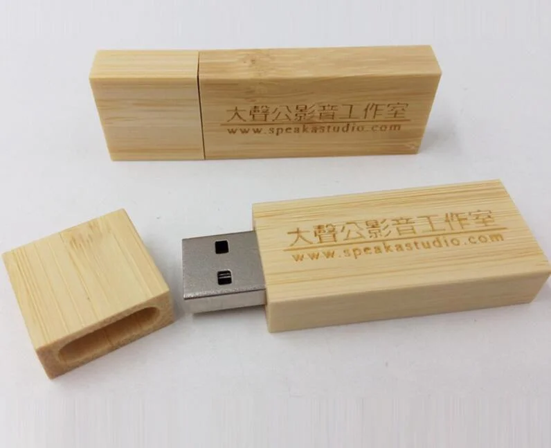 Slim Wooden Bamboo Flash Memory USB Disk 2GB 4GB 8GB