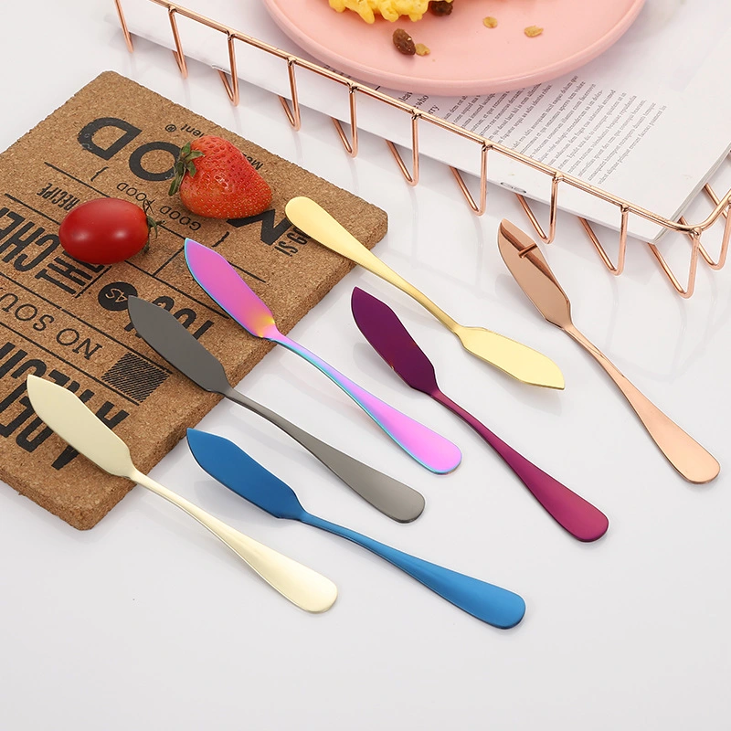 Neu Ankunft Bunte Food Grade Küche Besteck Frühstück Dessert Spreader Käsemesser-Set