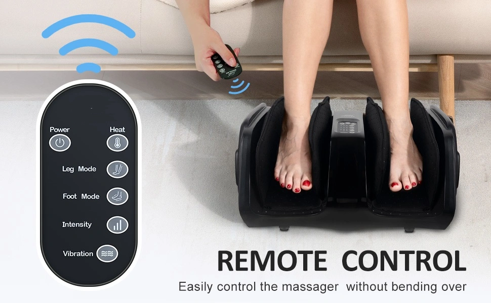 Shiatsu Fuß und Kalbsmager Plantar Nervenschmerzen elektrische Tiefe Kneten Rolling Massage für Fuß Bein Kalbsarm Knöchel W/Remote