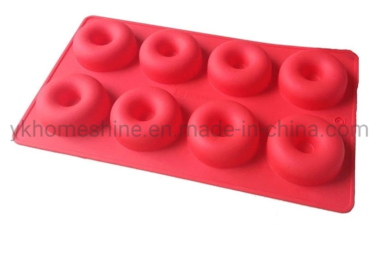 8 Holes Silicone Round Shape Doughnuts Mold Donut Chocolate Cake Mold