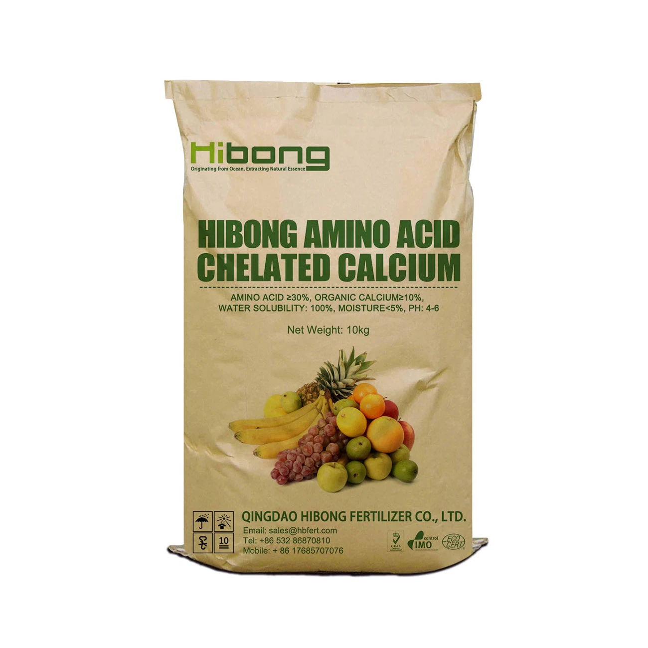 Hibong Amino Acid Chelated Ca Water Soluble Organic Fertilizer Price Per Ton