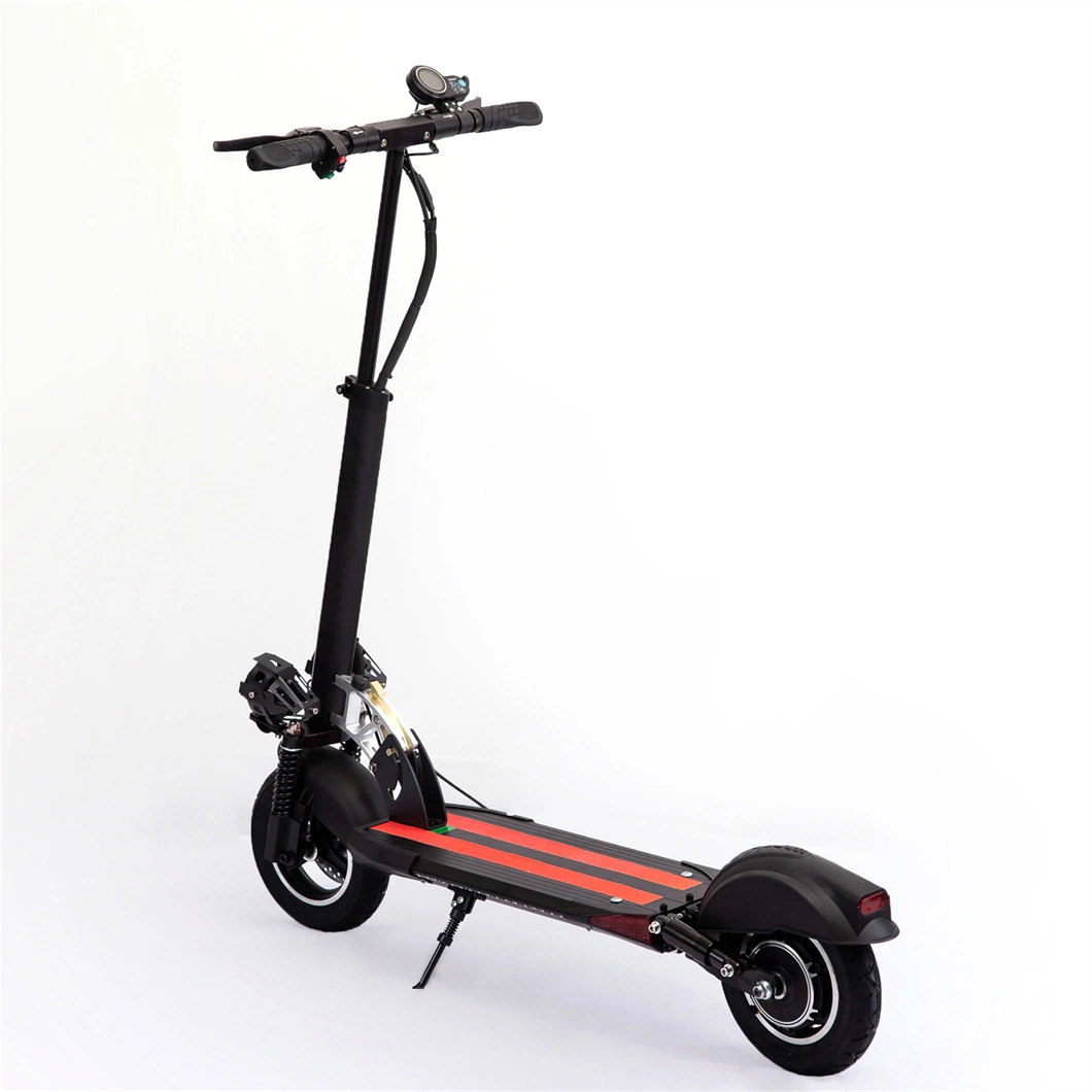Vélo pliant portable avec amortissement avant et arrière, double lampe pour scooter électrique pour adultes.