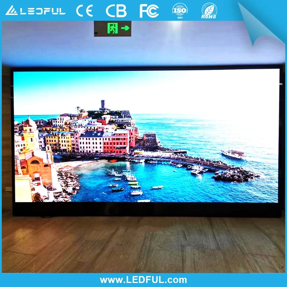 حائط فيديو LED داخلي كامل الألوان شاشة 2.5 Digital Signage و شاشة العرض التجارية LED الشاشة عرض الحائط HD Videos LED تلفزيون