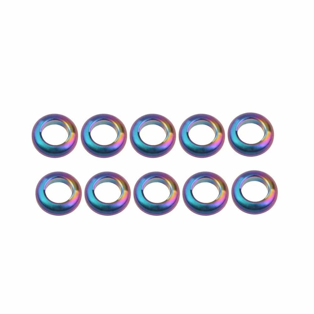 Titanium Screws Washers M6 Concave & Convex Spacers for Bicycle Bolts Parts