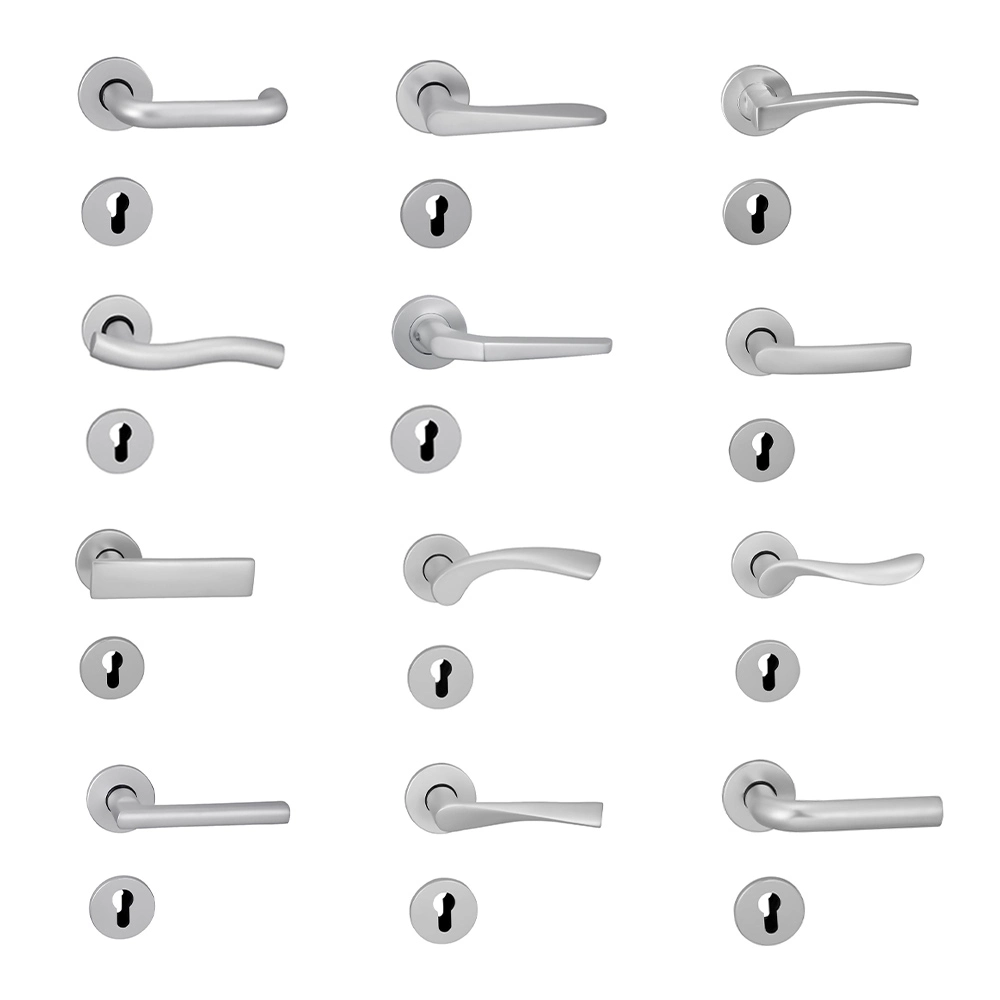 Beautiful Top Security Aluminum Double Sided Interior Door Handle Door Locks