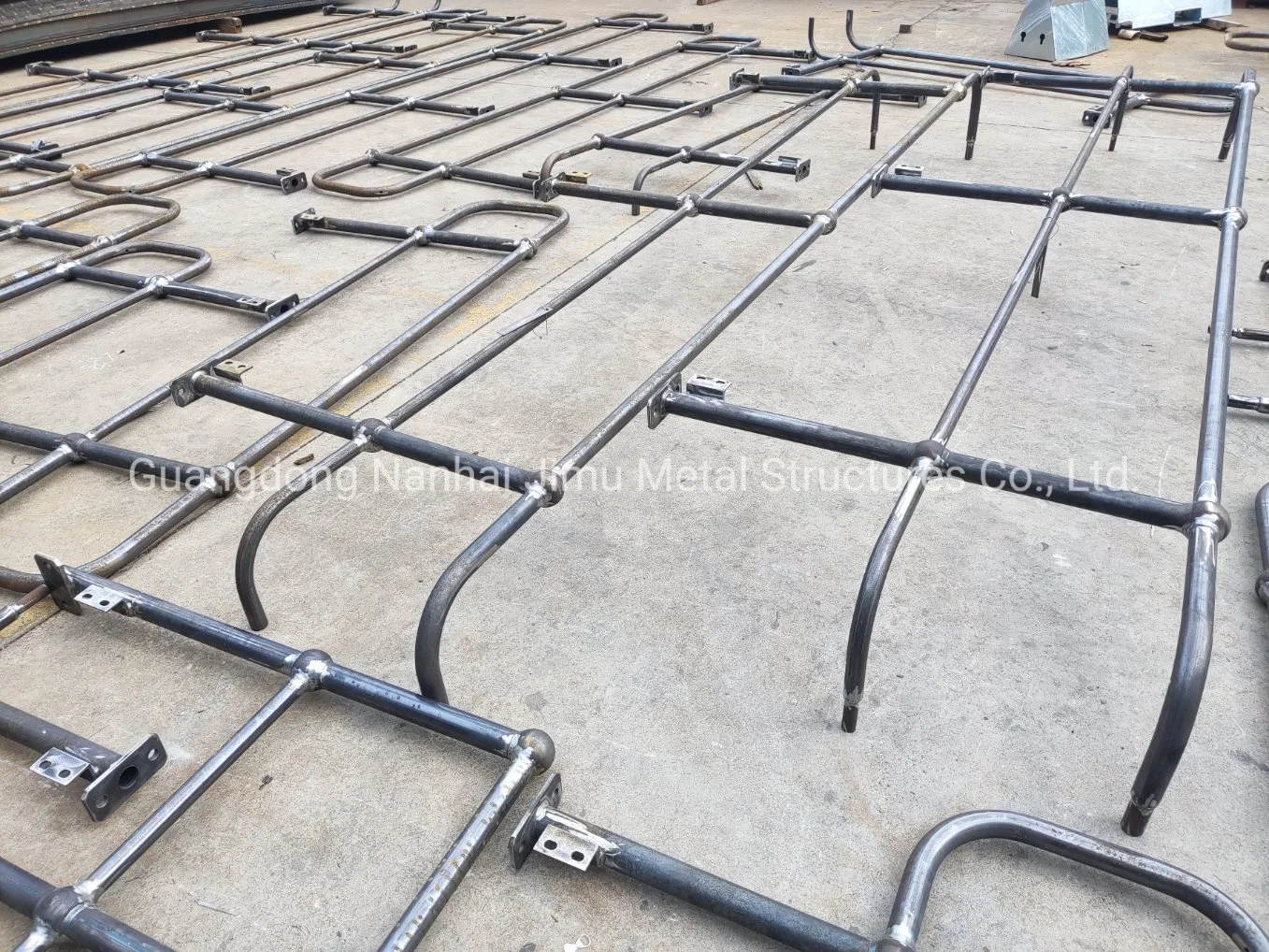 Jimu Pre-Fabricated Welded Ball Joint Ms Steel Handrail Panels