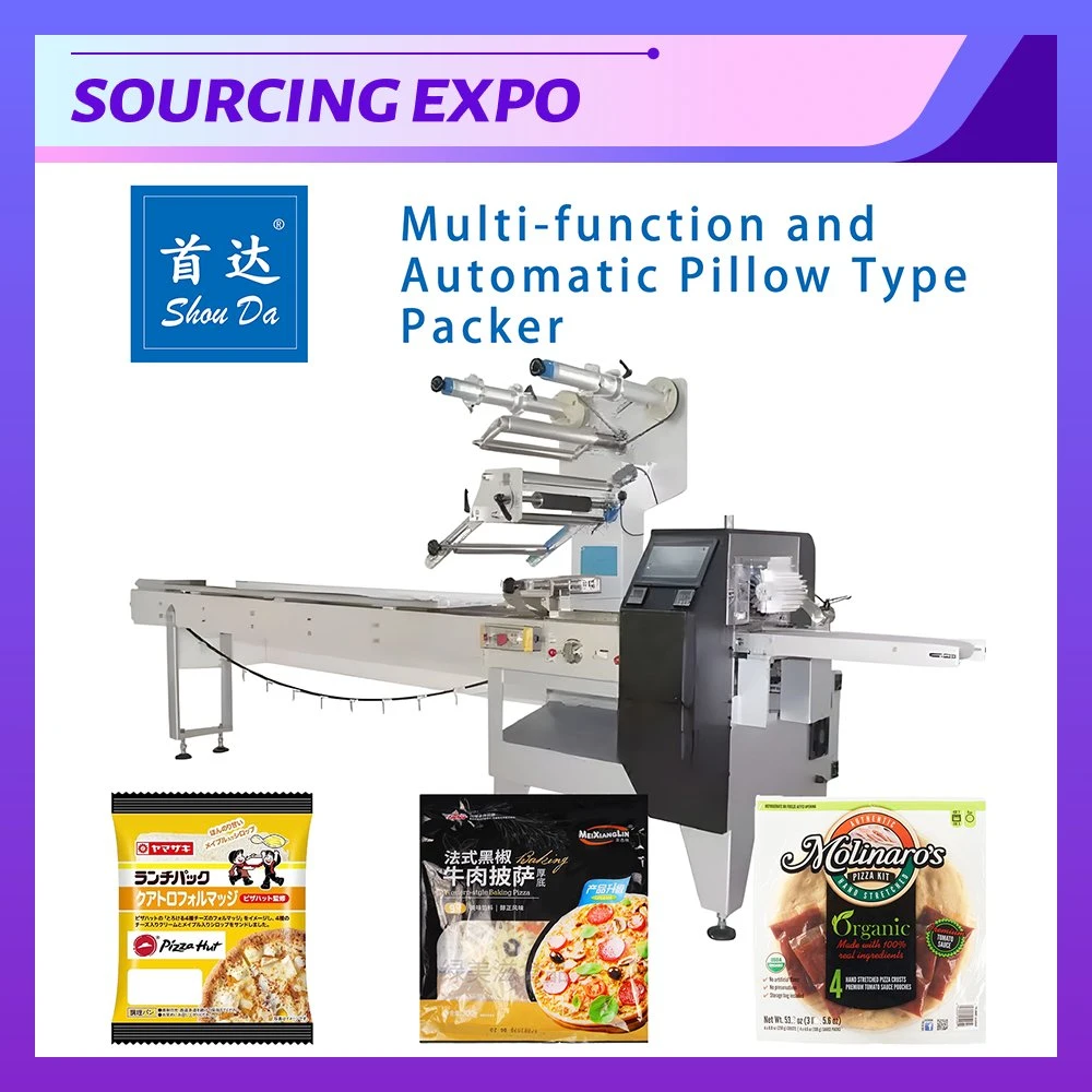 Automatic Pillow Horizontal Packing Machine Shrinking Packing for Confectioneries Candle Bread