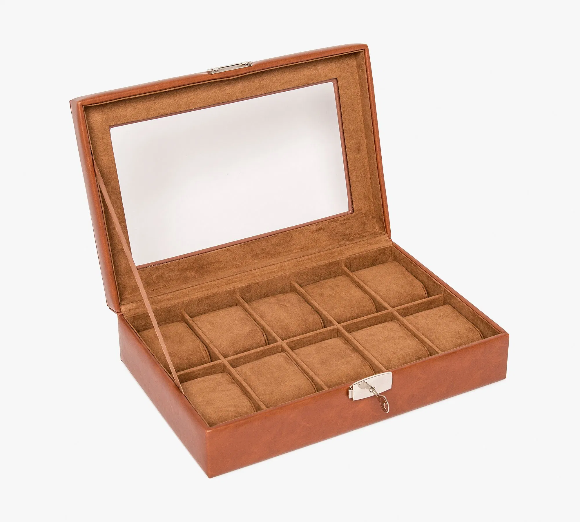 Luxury Custom Logo Popular Wooden Watch Packaging Case Wooden Leather Set Box Storage Gift Watch Box Packaging in Stock Manufacturer Fob Price Ndmwr-04